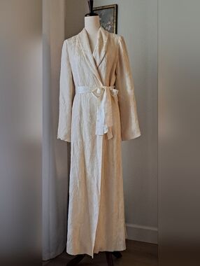 NWT Frette Luxury Robe Wool And Silk Sz S